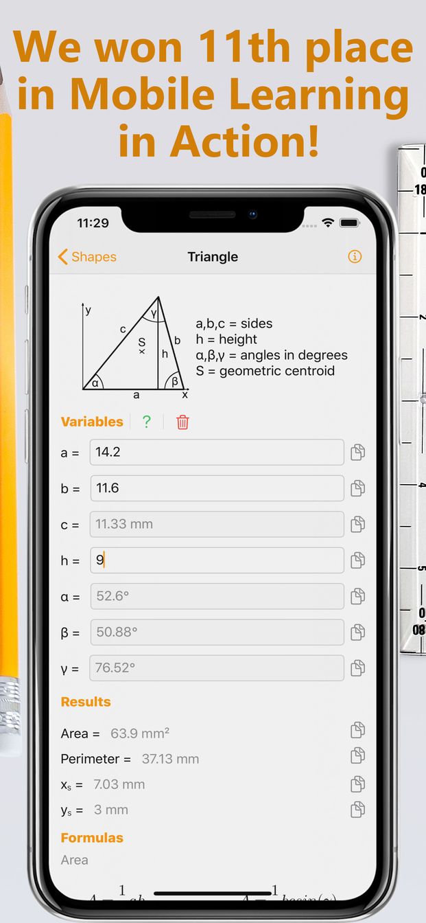 Geometry solver ² iOS screenshot